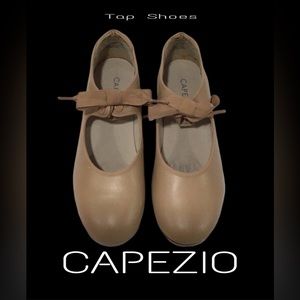 Capezio Adult Jr. Tyette Tap Shoes, Caramel, Size 3M